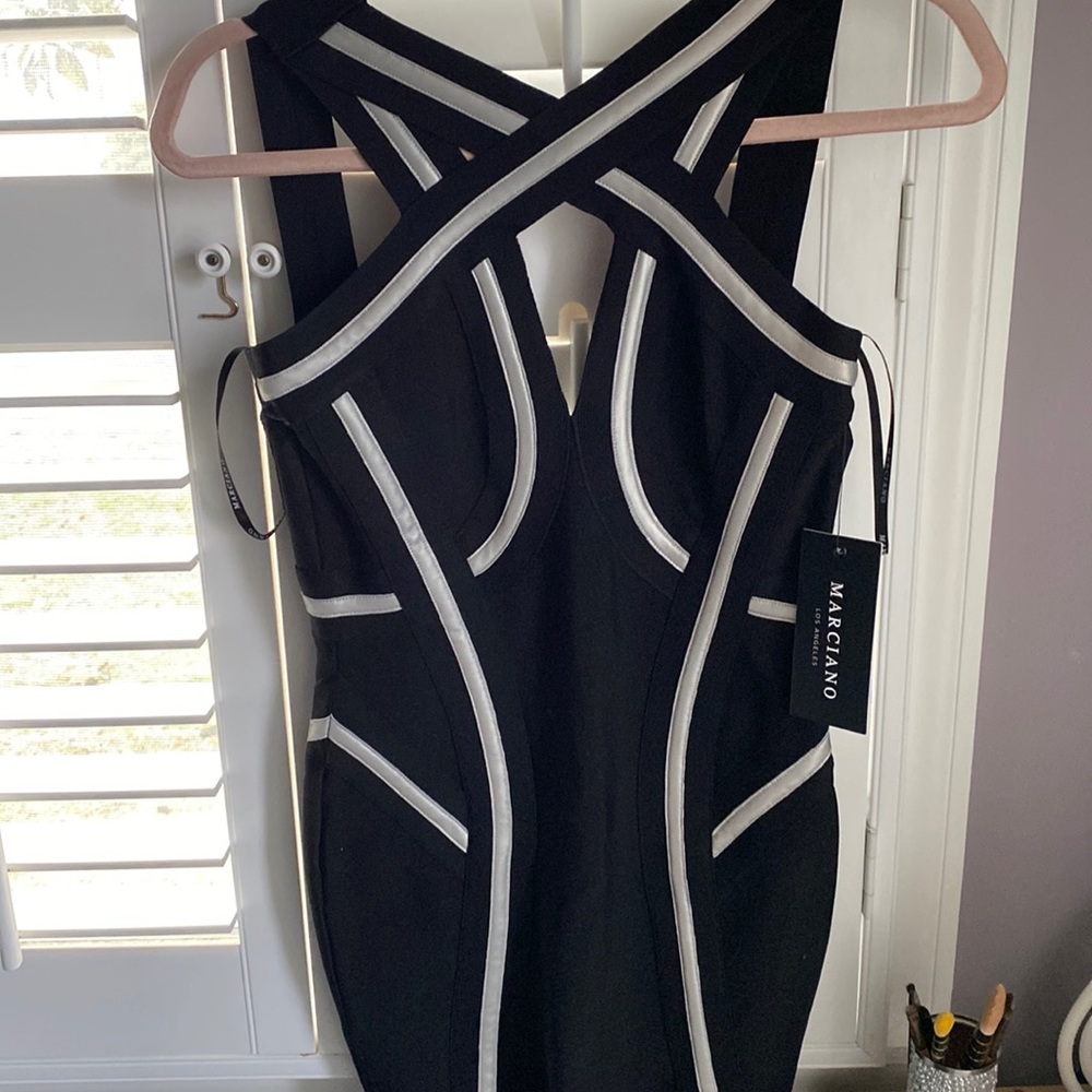 nwt Marciano let it glow bandage dress